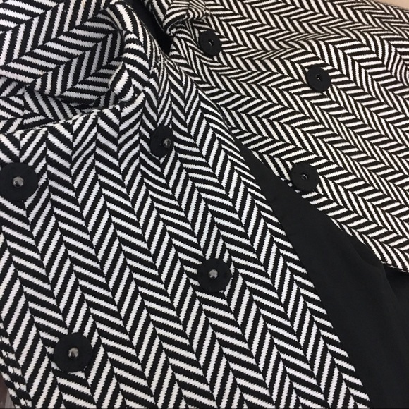 Michael Kors Herringbone Swing Jacket 3/4 Sleeves - Picture 5 of 7